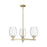 Innovations Preston 3Lt 18" Bell Stem Chandelier, AB/Clear - 716-3CR-AB-G459-6CL