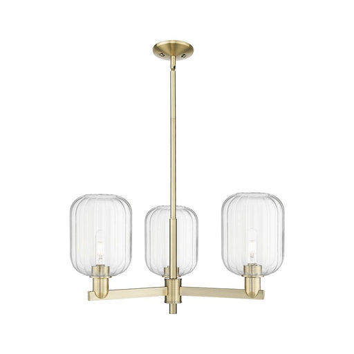 Innovations Preston 3Lt 18" Jar Stem Chandelier, AB/Clear - 716-3CR-AB-G460-7CL