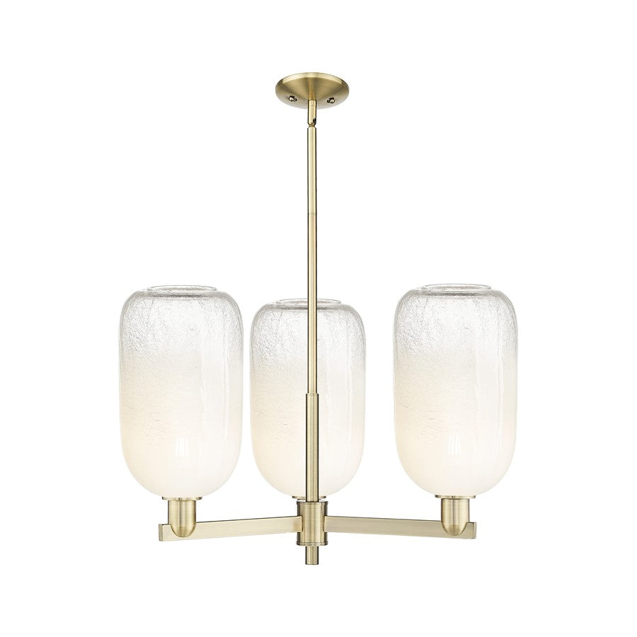 Innovations BH Cloche 3Lt 18" Stem Chandelier, AB/OP - 716-3CR-AB-G482-7OP