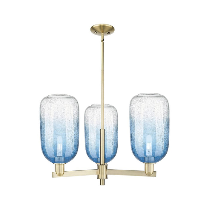 Innovations BH Cloche 3Lt 18" Stem Chandelier, AB/SB - 716-3CR-AB-G482-7SB