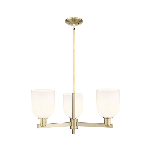 Innovations Bella 27in 3-Light Pendant | Industrial Antique Brass Steel and White Glass | Kitchen Island & Dining Room | Model 716-3CR-AB-G558-6GWH