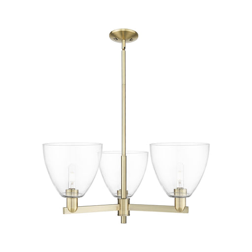 Innovations Bristol 31in 3-Light Pendant | Industrial Antique Brass Steel and Clear Glass | Kitchen Island & Dining Room | 30.75 | Model 716-3CR-AB-GBD-92