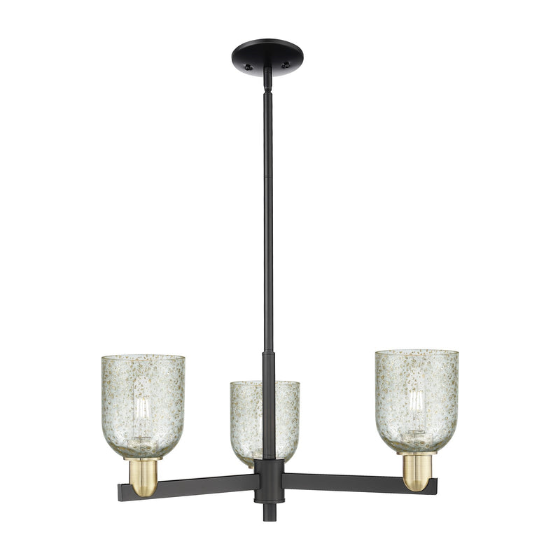 Innovations Caledonia 27in 3-Light Pendant | Industrial Black Antique Brass and Mica Glass | Kitchen Island & Dining Room | 26.75 | Model 716-3CR-BAB-G259