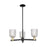 Innovations Bridal Veil 3Lt 18" Chandelier, BKBS/Clear - 716-3CR-BAB-G559-5CL