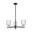 Innovations Bridal Veil 3Lt 18" Chandelier, BKBS/Seed - 716-3CR-BAB-G559-5SDY