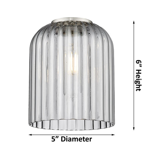 Innovations Bridal Veil 3Lt 18" Chandelier, Black Brass/Smoke