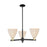 Innovations NB Dome 3Lt 18" Chandelier, BKS/NF - 716-3CR-BAB-NBD-75-NAT