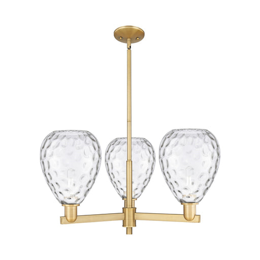Innovations Waverly 30in 3-Light Pendant | Industrial Brushed Brass Steel and Clear Glass | Kitchen Island & Dining Room | 29.75 x | Model 716-3CR-BB-G372