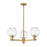 Innovations Preston 3Lt 18" Globe Stem Chandelier, BB/CL - 716-3CR-BB-G458-7CL