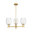 Innovations Preston 3Lt 18" Bell Stem Chandelier, BB/Clear - 716-3CR-BB-G459-6CL