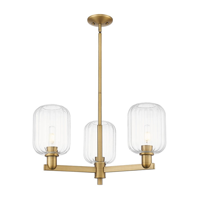 Innovations Preston 3Lt 18" Jar Stem Chandelier, BB/Clear - 716-3CR-BB-G460-7CL