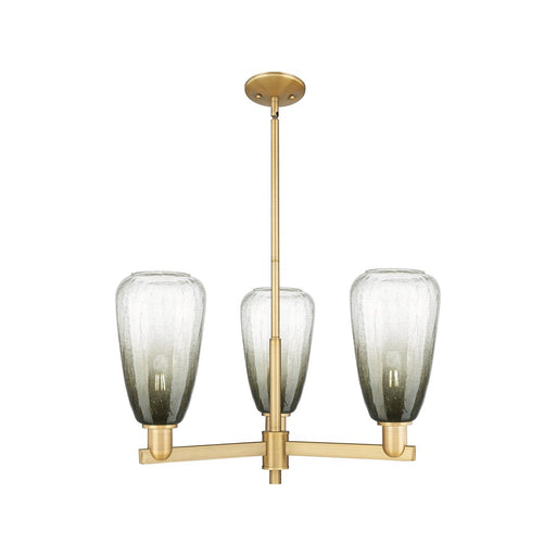 Innovations BH Almond 3Lt 18" Stem Chandelier, BB/SL - 716-3CR-BB-G480-6SL