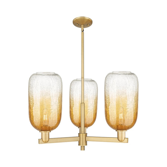 Innovations BH Cloche 3Lt 18" Stem Chandelier, BB/AM - 716-3CR-BB-G482-7AM