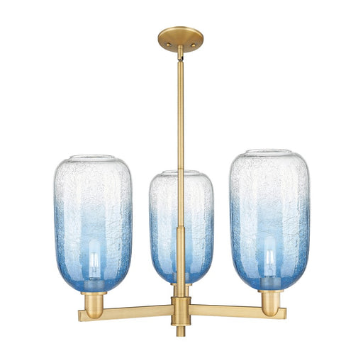 Innovations BH Cloche 3Lt 18" Stem Chandelier, BB/SB - 716-3CR-BB-G482-7SB