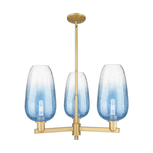 Innovations BH Flute 3Lt 18" Stem Chandelier, BB/SB - 716-3CR-BB-G484-7SB