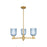Innovations Bridal Veil 3Lt 18" Chandelier, BB/Blue - 716-3CR-BB-G559-5BL
