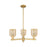 Innovations Bridal Veil 3Lt 18" Chandelier, BB/Mercury - 716-3CR-BB-G559-5ME
