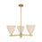 Innovations NB Dome 3Lt 18" Chandelier, BB/NF - 716-3CR-BB-NBD-75-NAT