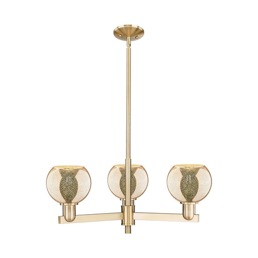 Innovations Athens 28in 3-Light Pendant | Industrial Champagne Bronze Steel and Mercury Glass | Kitchen Island & Dining Room | Model 716-3CR-CB-G128-6