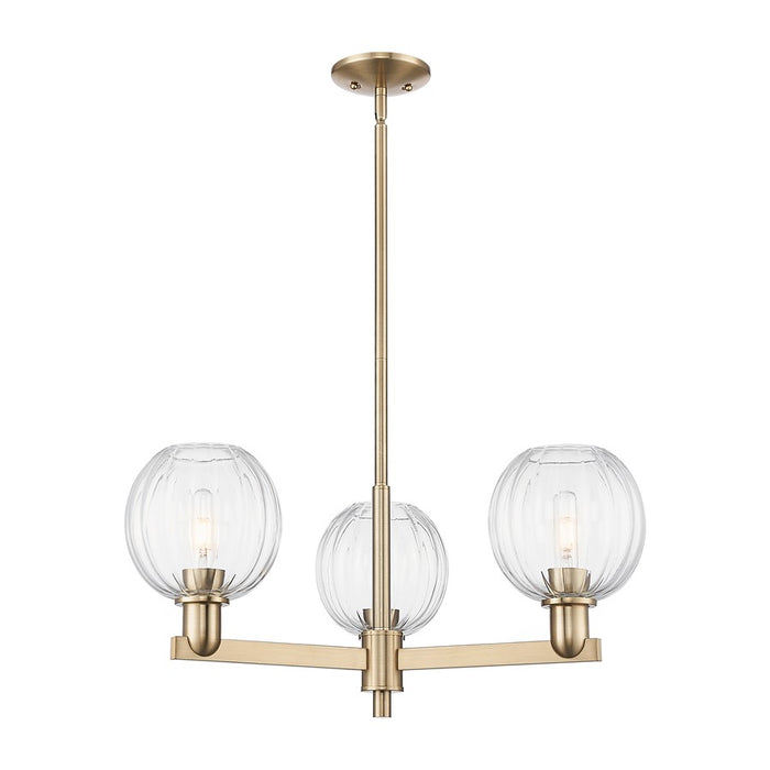 Innovations Preston 3Lt 18" Globe Stem Chandelier, CBZ/CL - 716-3CR-CB-G458-7CL