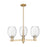Innovations Preston 3Lt 18" Bell Stem Chandelier, CBZ/CL - 716-3CR-CB-G459-6CL