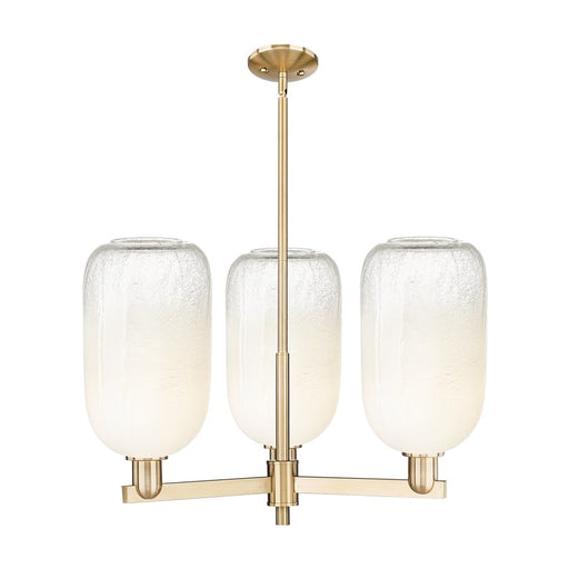 Innovations BH Cloche 3Lt 18" Stem Chandelier, CBZ/OP - 716-3CR-CB-G482-7OP