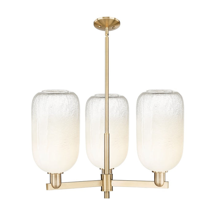 Innovations BH Cloche 3Lt 18" Stem Chandelier, CBZ/OP - 716-3CR-CB-G482-7OP