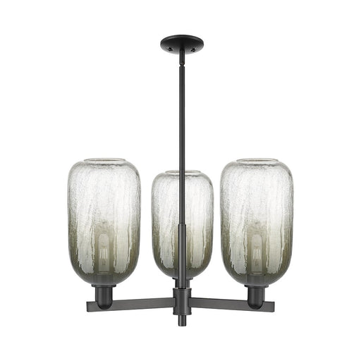 Innovations BH Cloche 3Lt 18" Stem Chandelier, CBZ/SL - 716-3CR-CB-G482-7SL