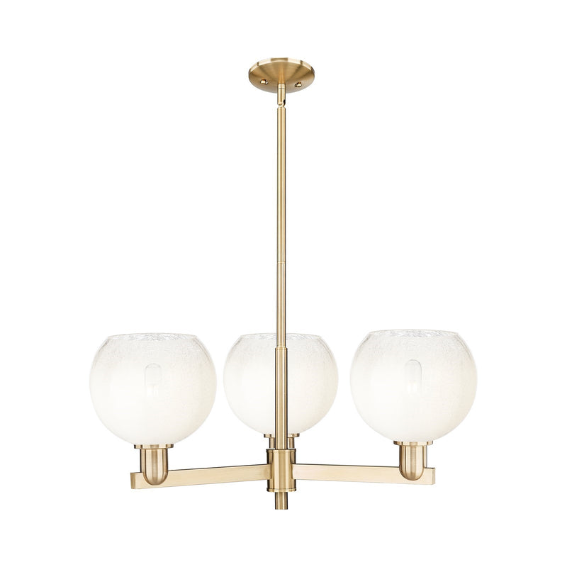 Innovations Brookhaven Globe 30in 3-Light Pendant | Industrial Champagne Bronze Steel and Opal Glass | Kitchen Island & Dining | Model 716-3CR-CB-G483-8OP