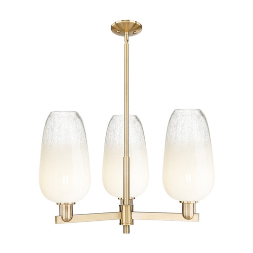 Innovations BH Flute 3Lt 18" Stem Chandelier, CBZ/OP - 716-3CR-CB-G484-7OP