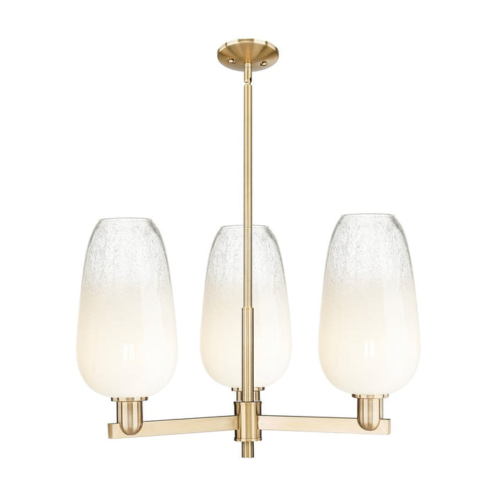 Innovations BH Flute 3Lt 18" Stem Chandelier, CBZ/OP - 716-3CR-CB-G484-7OP