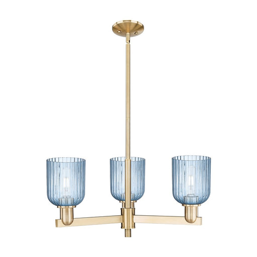 Innovations Bridal Veil 3Lt 18" Chandelier, CBZ/Blue - 716-3CR-CB-G559-5BL