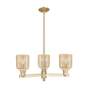 Innovations Bridal Veil 3Lt 18" Chandelier, CBZ/Mercury - 716-3CR-CB-G559-5ME