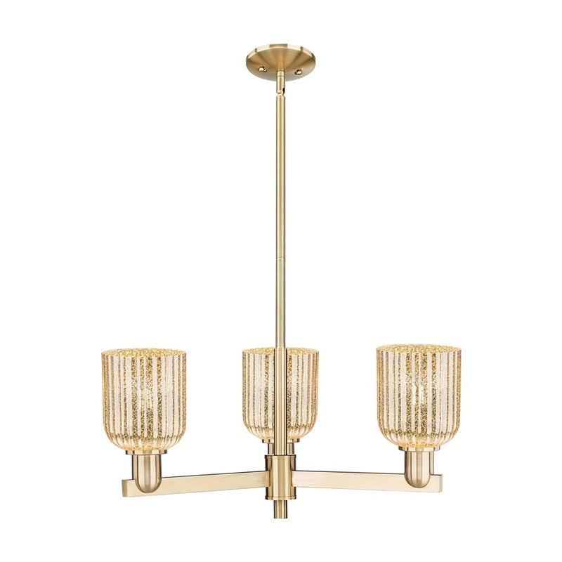 Innovations Bridal Veil 3Lt 18" Chandelier, CBZ/Mercury - 716-3CR-CB-G559-5ME