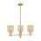 Innovations Bridal Veil 3Lt 18" Chandelier, CBZ/Mercury - 716-3CR-CB-G559-5ME