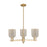 Innovations Bridal Veil 3Lt 18" Chandelier, CBZ/Mercury