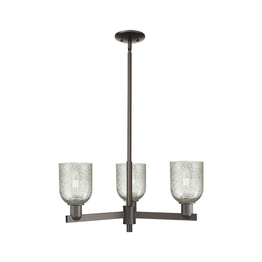 Innovations Caledonia 27in 3-Light Pendant | Industrial Oil Rubbed Bronze Steel and Mica Glass | Kitchen Island & Dining Room | Model 716-3CR-OB-G259