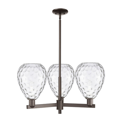 Innovations Waverly 30in 3-Light Pendant | Industrial Oil Rubbed Bronze Steel and Clear Glass | Kitchen Island & Dining Room | Model 716-3CR-OB-G372