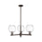 Innovations Preston 3Lt 18" Globe Stem Chandelier, OB/CL - 716-3CR-OB-G458-7CL