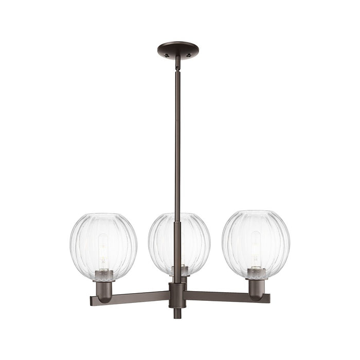 Innovations Preston 3Lt 18" Globe Stem Chandelier, OB/CL - 716-3CR-OB-G458-7CL