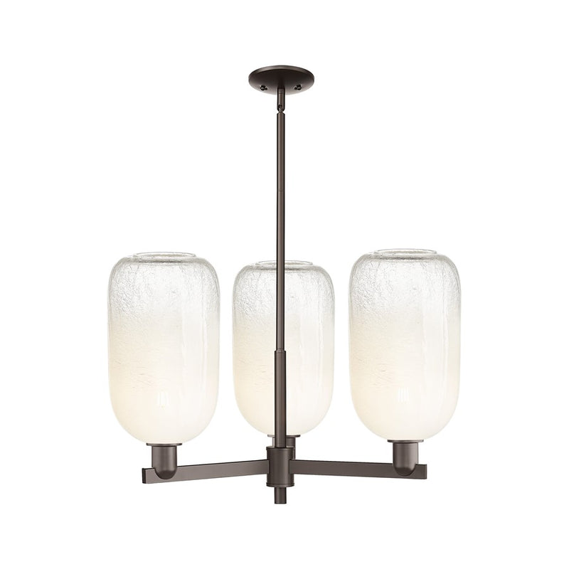 Innovations BH Cloche 3Lt 18" Stem Chandelier, OB/OP - 716-3CR-OB-G482-7OP