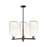 Innovations BH Cloche 3Lt 18" Stem Chandelier, OB/OP - 716-3CR-OB-G482-7OP