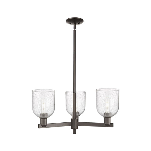 Innovations Bella 27in 3-Light Pendant | Industrial Oil Rubbed Bronze Steel and Seedy Glass | Kitchen Island & Dining Room | Model 716-3CR-OB-G558-6SDY