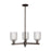 Innovations Bridal Veil 3Lt 18" Chandelier, OB/Clear - 716-3CR-OB-G559-5CL