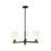 Innovations Bridal Veil 3Lt 18" Chandelier, OB/GW - 716-3CR-OB-G559-5GWH