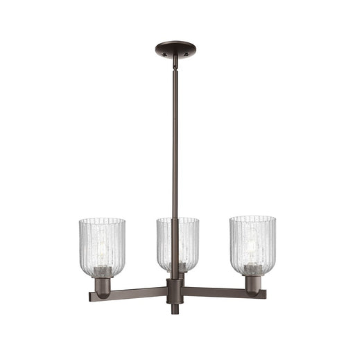 Innovations Bridal Veil 3Lt 18" Chandelier, Bronze/Seedy - 716-3CR-OB-G559-5SDY