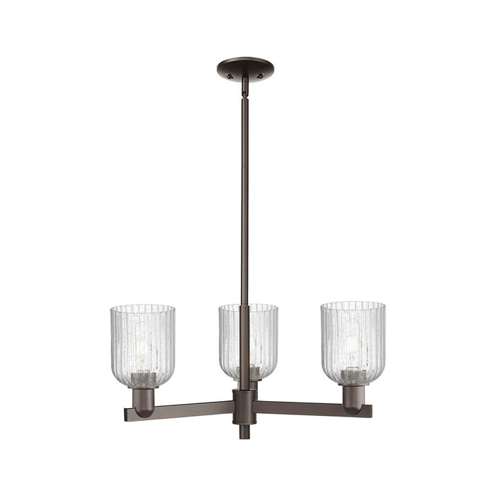 Innovations Bridal Veil 3Lt 18" Chandelier, Bronze/Seedy - 716-3CR-OB-G559-5SDY