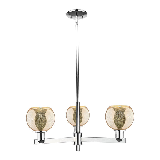 Innovations Athens 28in 3-Light Pendant | Industrial Polished Chrome and Mercury Glass | Kitchen Island & Dining Room | 27.62 x | Model 716-3CR-PC-G128-6