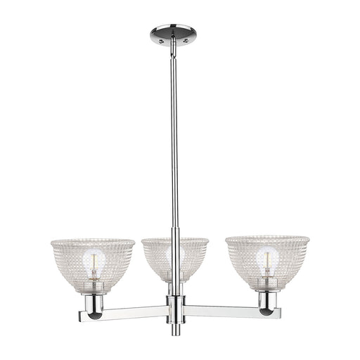 Innovations Arietta 30in 3-Light Pendant | Industrial Polished Chrome Steel and Clear Glass | Kitchen Island & Dining Room | 29.75 | Model 716-3CR-PC-G422