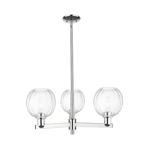Innovations Preston Globe 28.75in 3-Light Pendant | Industrial Polished Chrome Steel and Clear Glass | Kitchen Island & Dining | Model 716-3CR-PC-G458-7CL